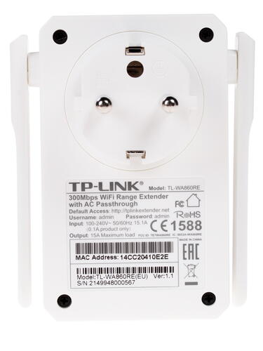 Купить Усилитель беспроводного сигнала TP-LINK TL-WA860RE  1008262. Характеристики, отзывы и цены в Донецке