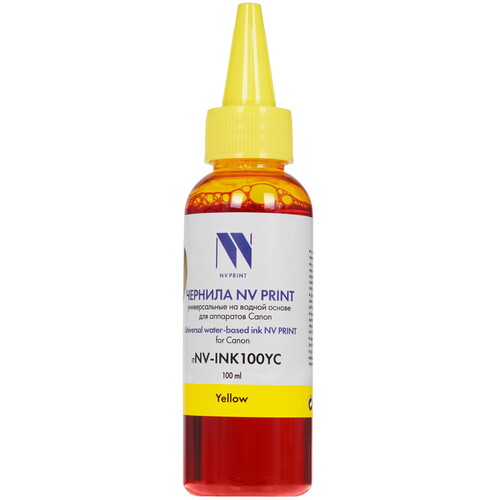 Купить Чернила водорастворимые NV-Print B1348 желтый  9133569. Характеристики, отзывы и цены в Донецке