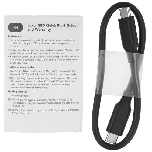 Купить 2000 ГБ Внешний SSD Lexar SL500  9150794. Характеристики, отзывы и цены в Донецке