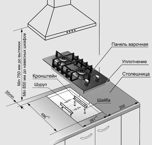 Купить Газовая варочная поверхность Gefest ПВГ 2003  1115610. Характеристики, отзывы и цены в Донецке