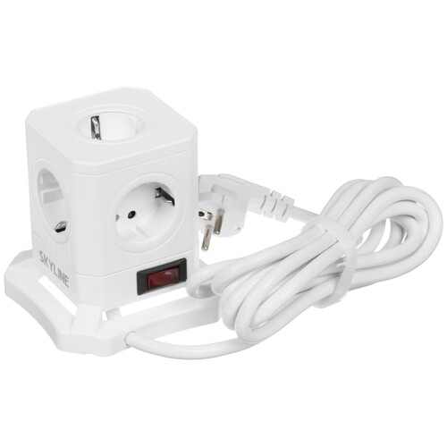 Купить Сетевой фильтр Skyline USP-730 белый  9197106. Характеристики, отзывы и цены в Донецке