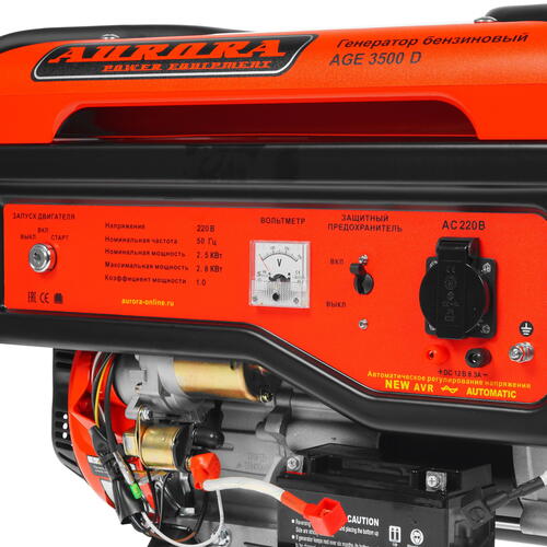 Купить Электрогенератор   бензиновый Aurora AGE 3500 D  1103029. Характеристики, отзывы и цены в Донецке