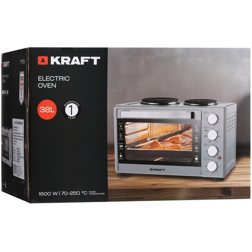 Купить Мини-печь Kraft KFC-MOHP 380 HDGR серый  9080984. Характеристики, отзывы и цены в Донецке