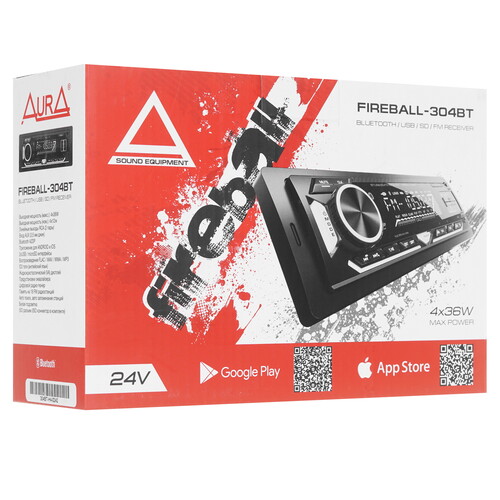 Купить Автопроигрыватель AurA FIREBALL-304BT  5608249. Характеристики, отзывы и цены в Донецке