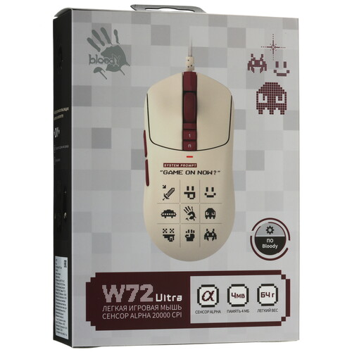 Купить Мышь проводная A4Tech Bloody W72 Ultra Pixels Red  бежевый  5622033. Характеристики, отзывы и цены в Донецке
