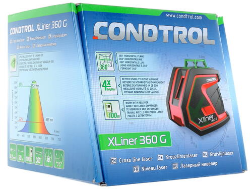 Купить Лазерный нивелир Condtrol Xliner 360 G  1262738. Характеристики, отзывы и цены в Донецке