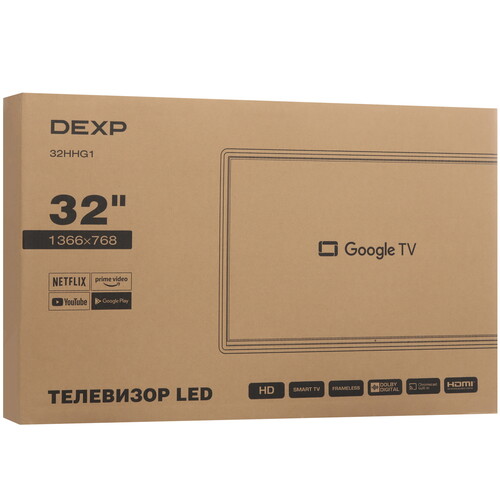 Купить 32" (81 см) Телевизор DEXP 32HHG1 черный  5467311. Характеристики, отзывы и цены в Донецке