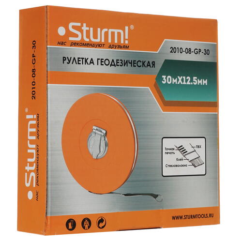 Купить Рулетка Sturm! 2010-08-GP-30  8108070. Характеристики, отзывы и цены в Донецке