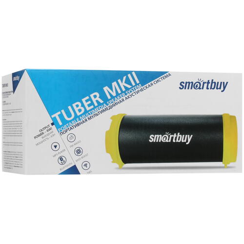 Купить Портативная колонка Smartbuy TUBER MKII, желтый  5366372. Характеристики, отзывы и цены в Донецке
