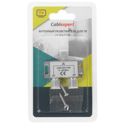 Купить Сплиттер антенный Cablexpert AS-TV-02  5452600. Характеристики, отзывы и цены в Донецке