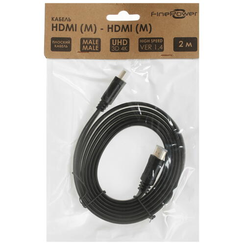 Купить Кабель  FinePower HDMI - HDMI, 2 м  5009100. Характеристики, отзывы и цены в Донецке