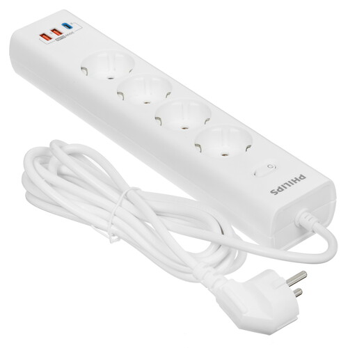 Купить Сетевой фильтр Philips CHP8246BA/51 белый  9158499. Характеристики, отзывы и цены в Донецке