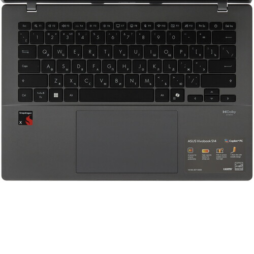 Купить 14" Ноутбук ASUS Vivobook S14 S3407QA-SF046W серый  5626197. Характеристики, отзывы и цены в Донецке
