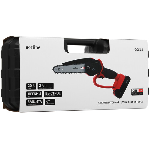 Купить Аккумуляторная цепная пила Aceline OBS CCS15  шина - 15 см (6")  9150115. Характеристики, отзывы и цены в Донецке