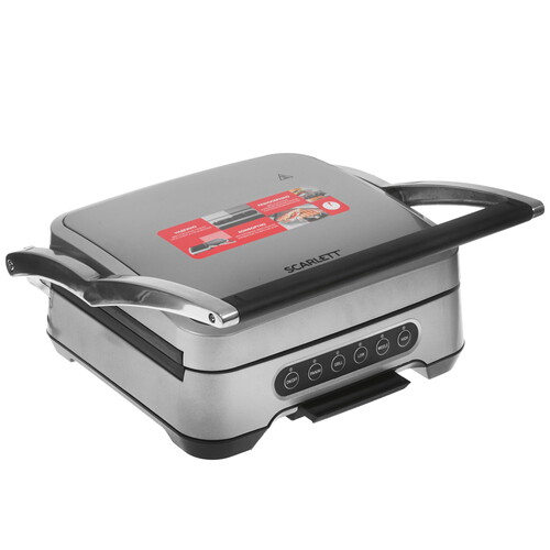 Купить Гриль Scarlett SC-EG350E04 серебристый  8146558. Характеристики, отзывы и цены в Донецке
