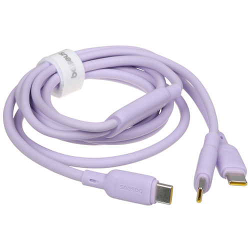 Купить Кабель Baseus USB Type-C - USB Type-C фиолетовый  5627739. Характеристики, отзывы и цены в Донецке