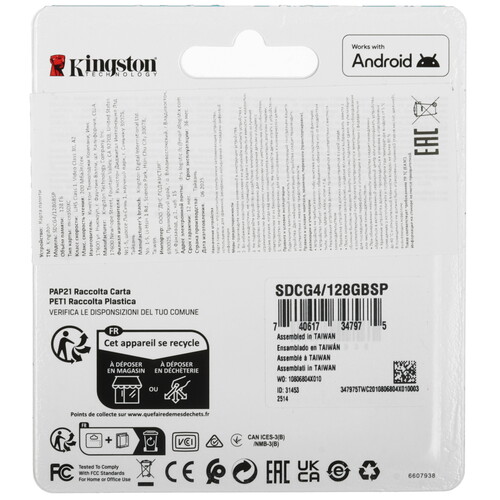 Купить Карта памяти Kingston Canvas Go! Plus microSDXC 128 ГБ  5632475. Характеристики, отзывы и цены в Донецке