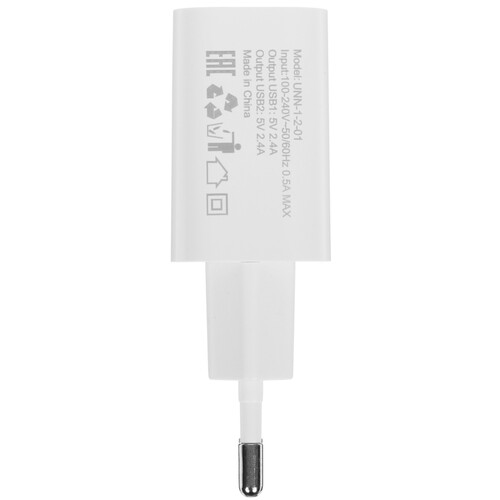 Купить Сетевое зарядное устройство WIIIX UNN-1-2-01 белый  5488302. Характеристики, отзывы и цены в Донецке