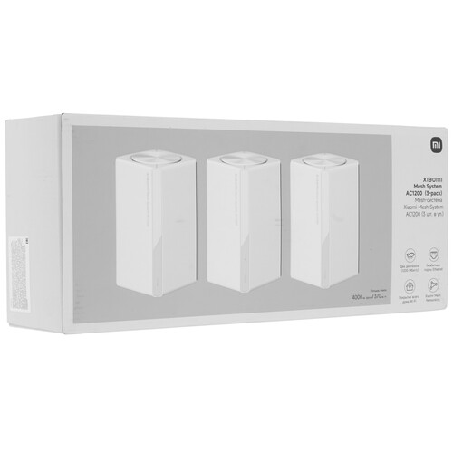 Купить MESH-комплект Xiaomi Mesh System AC1200 (3-pack)  5624382. Характеристики, отзывы и цены в Донецке