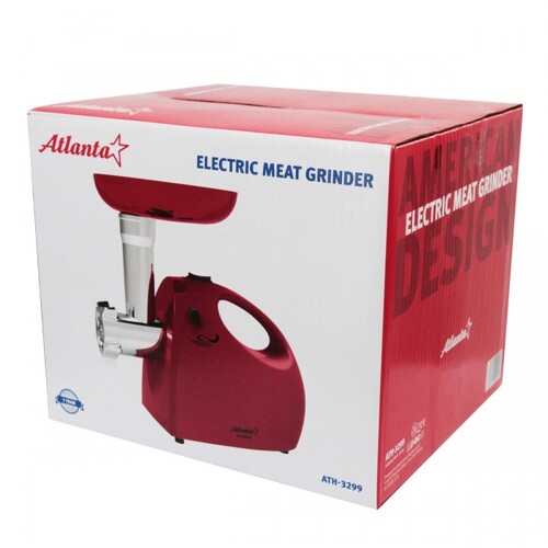 Купить Мясорубка электрическая Atlanta ATH-3299 красный  8197623. Характеристики, отзывы и цены в Донецке