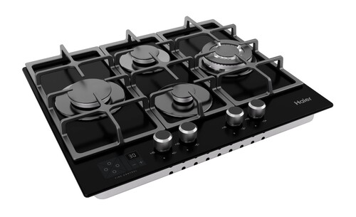 Купить Газовая варочная поверхность Haier HHX-G64CWSB  9300386. Характеристики, отзывы и цены в Донецке