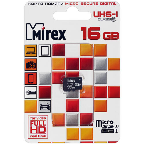 Купить Карта памяти Mirex microSDHC 16 ГБ [13612-MCSUHS16]  1143538. Характеристики, отзывы и цены в Донецке
