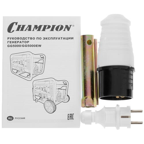 Купить Электрогенератор   бензиновый Champion GG5000  5370317. Характеристики, отзывы и цены в Донецке