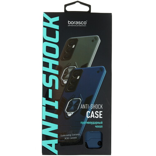 Купить Накладка  BoraSCO Anti-Shok Case для Samsung Galaxy A36 синий  5611671. Характеристики, отзывы и цены в Донецке