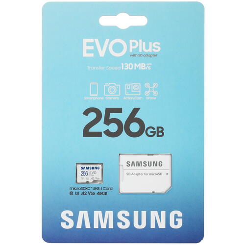 Купить Карта памяти Samsung EVO Plus microSDXC 256 ГБ [MB-MC256KA/KR]  5074277. Характеристики, отзывы и цены в Донецке