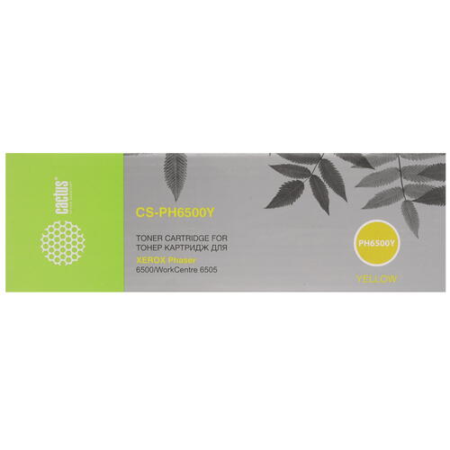 Купить Картридж лазерный Cactus CS-PH6500Y желтый, с чипом  7937217. Характеристики, отзывы и цены в Донецке