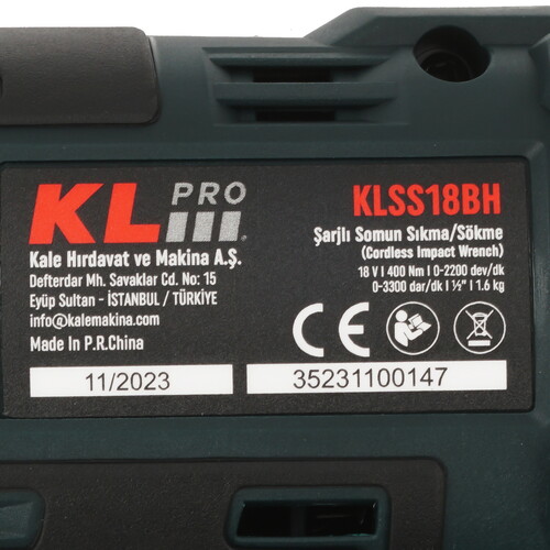 Купить Гайковерт KLPRO KLSS18BH-20  9154027. Характеристики, отзывы и цены в Донецке