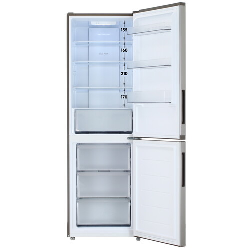 Купить Холодильник с морозильником   Candy CFN6185S серебристый  9236260. Характеристики, отзывы и цены в Донецке