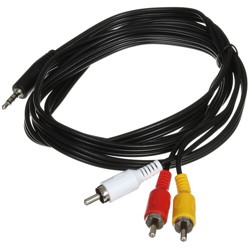 Купить Кабель   VCOM jack 3.5 мм - 3RCA черный  5602532. Характеристики, отзывы и цены в Донецке