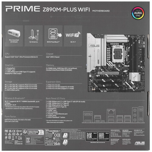 Купить Материнская плата ASUS PRIME Z890M-PLUS WIFI  5603246. Характеристики, отзывы и цены в Донецке