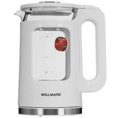 Купить Электрочайник Willmark WEK-1725W белый  9208688. Характеристики, отзывы и цены в Донецке
