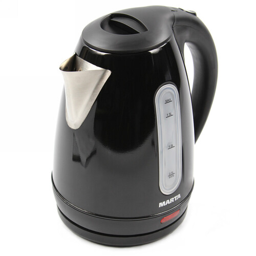 Купить Электрочайник MARTA MT-1089 черный  8166486. Характеристики, отзывы и цены в Донецке
