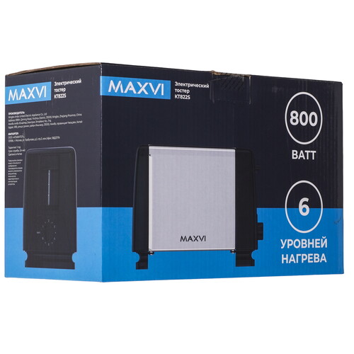 Купить Тостер Maxvi KT822S серебристый  9091986. Характеристики, отзывы и цены в Донецке