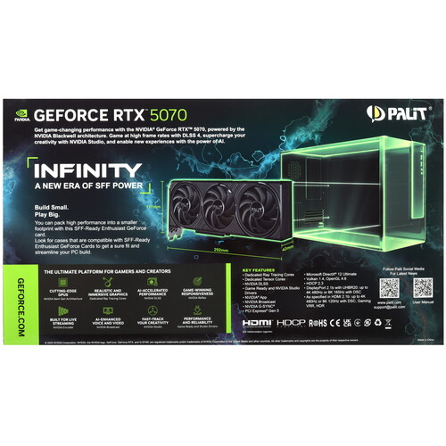 Купить Видеокарта Palit GeForce RTX 5070 Infinity 3 OC  5623568. Характеристики, отзывы и цены в Донецке
