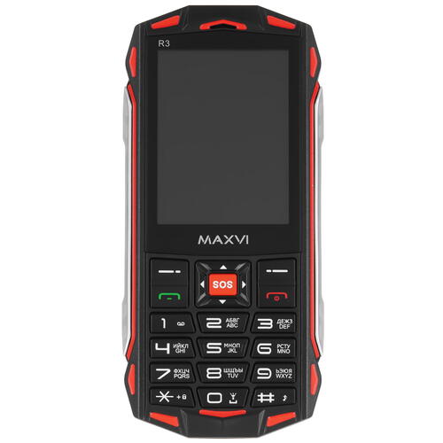 Купить Сотовый телефон Maxvi R3 красный/черный  9064657. Характеристики, отзывы и цены в Донецке