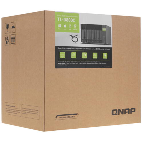 Купить Модуль расширения для сетевого хранилища QNAP TL-D800C  5090111. Характеристики, отзывы и цены в Донецке