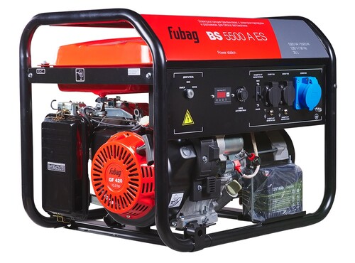 Купить Электрогенератор   бензиновый Fubag BS 5500 AES  9228667. Характеристики, отзывы и цены в Донецке