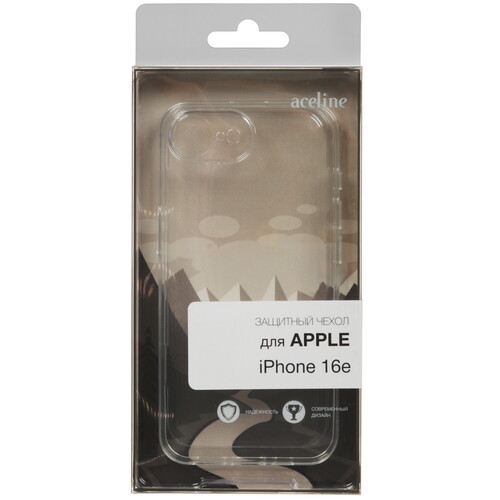 Купить Накладка  Aceline Silicone для Apple iPhone 16e прозрачный  5625923. Характеристики, отзывы и цены в Донецке