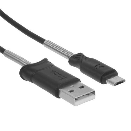 Купить Кабель круглый Hoco micro USB - USB 2.0 Type-A черный 1 м  9244480. Характеристики, отзывы и цены в Донецке
