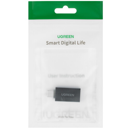 Купить OTG-переходник Ugreen черный  5025875. Характеристики, отзывы и цены в Донецке