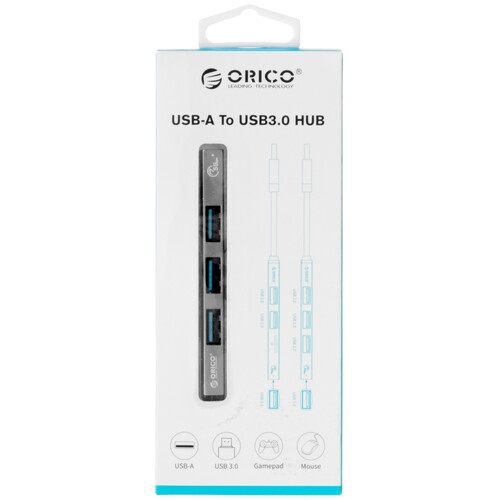 Купить USB-разветвитель ORICO AH-A13-GY-BP  5628008. Характеристики, отзывы и цены в Донецке