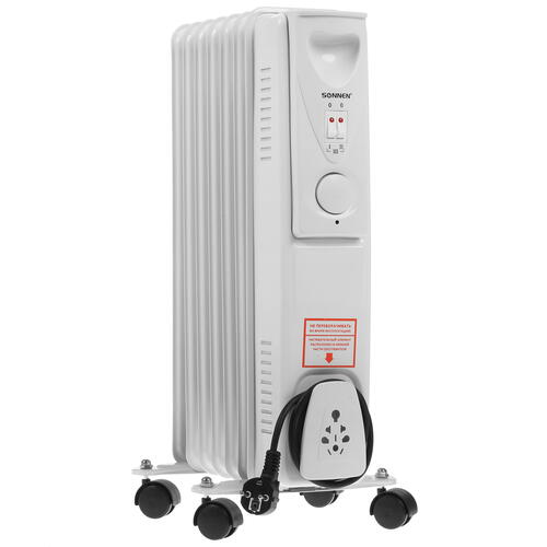 Купить Масляный обогреватель SONNEN DFS-07 белый  8167991. Характеристики, отзывы и цены в Донецке