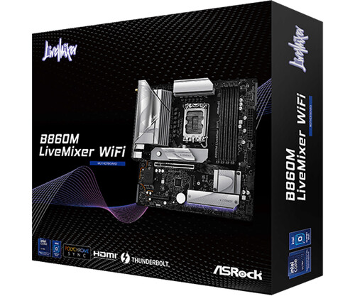 Купить Материнская плата ASRock B860 LiveMixer WiFi  5622736. Характеристики, отзывы и цены в Донецке
