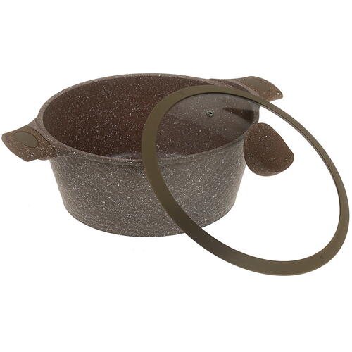 Купить Кастрюля OneTwo Jasper O3SC052 5.2 л 28 см коричневый  4804957. Характеристики, отзывы и цены в Донецке