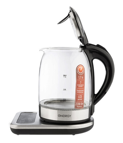 Купить Электрочайник Energy E-220E серебристый  9088416. Характеристики, отзывы и цены в Донецке
