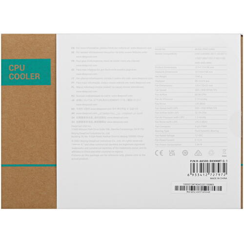 Купить Кулер для процессора DEEPCOOL AK500 ZERO DARK  5075302. Характеристики, отзывы и цены в Донецке